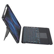 Load image into Gallery viewer, T11-AS For iPad Air 11 2025 / Air 5 / 4 10.9 / Pro 11 2022&amp;2021&amp;2020&amp;2018 Touch Backlight Split Type Bluetooth Keyboard Leather Case, T11-AS