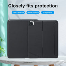 Load image into Gallery viewer, T129-AS For iPad Air 13 2025 / Pro 12.9 2022 / 2021 / 2020 / 2018 Touch Backlight Split Type Bluetooth Keyboard Leather Case, T129-AS