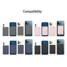 Load image into Gallery viewer, For iPhone 13 Series / iPhone 12 Series Silicone Wallet Pouch Card Case Anti-degaussing Card Holder Magsafing Magnetic Sticker