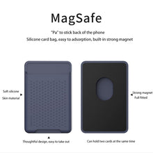 Load image into Gallery viewer, For iPhone 13 Series / iPhone 12 Series Silicone Wallet Pouch Card Case Anti-degaussing Card Holder Magsafing Magnetic Sticker