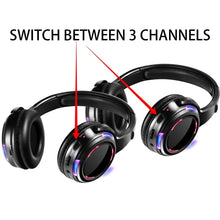 Load image into Gallery viewer, UHF-9 Headset LED Wireless Noise Cancelling Earphone
