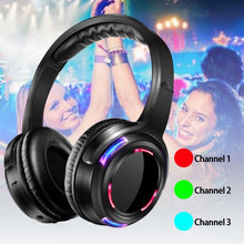 Load image into Gallery viewer, UHF-9 Headset LED Wireless Noise Cancelling Earphone