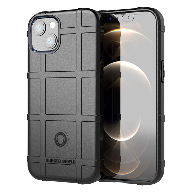 For iPhone 13 mini Rugged Shield Full Coverage Shockproof TPU Case