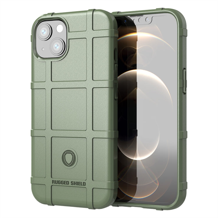 For iPhone 13 mini Rugged Shield Full Coverage Shockproof TPU Case