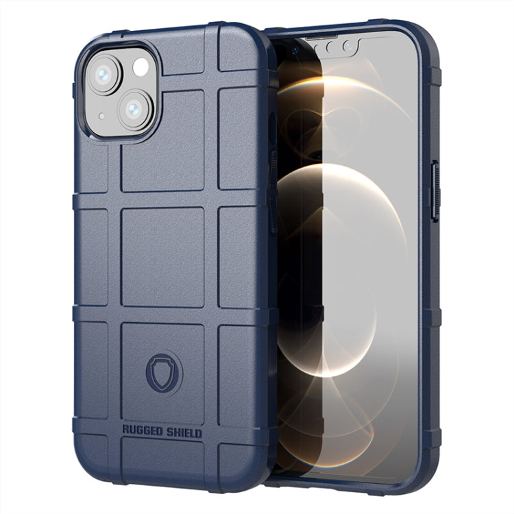 For iPhone 13 mini Rugged Shield Full Coverage Shockproof TPU Case