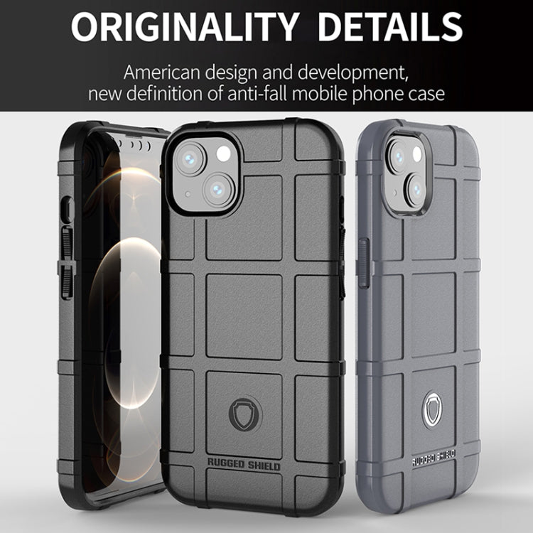 For iPhone 13 mini Rugged Shield Full Coverage Shockproof TPU Case