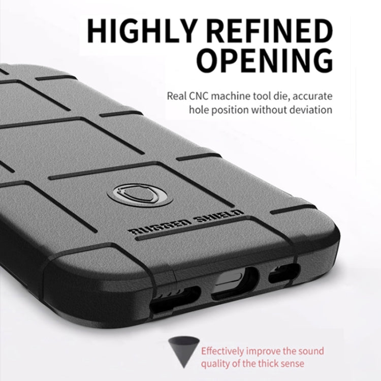 For iPhone 13 mini Rugged Shield Full Coverage Shockproof TPU Case