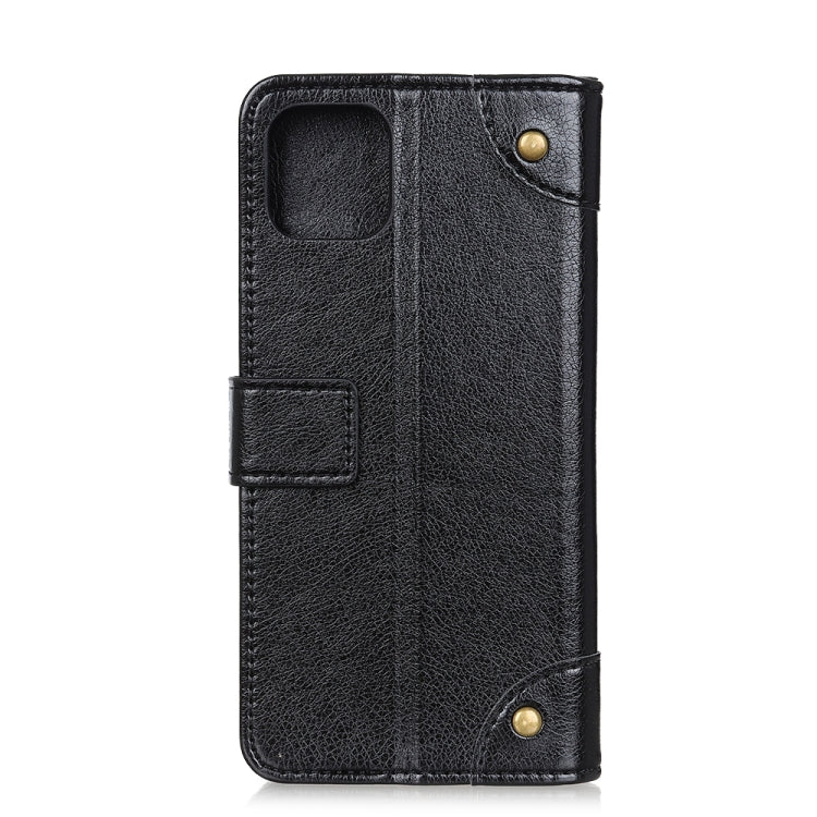 For iPhone 11 Pro Max Copper Buckle Nappa Texture Horizontal Flip Leather Case, with Holder & Card Slots & Wallet