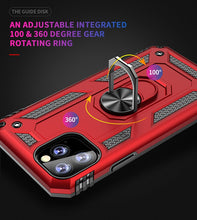 Load image into Gallery viewer, Armor Shockproof TPU + PC Protective Case for iPhone 11 Pro Max, with 360 Degree Rotation Holder, For iPhone 11 Pro Max
