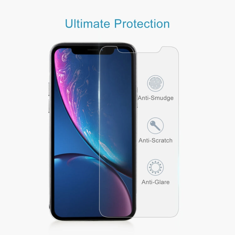 For iPhone 11 / XR 50pcs 0.3mm 2.5D 9H Tempered Glass Film, For iPhone 11 / XR(50 PCS)
