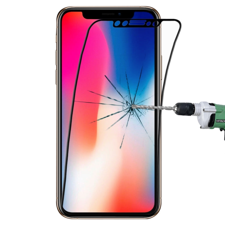 For iPhone 11 Pro Max / XS Max 0.1mm 9H Full Screen Flexible Fiber Tempered Glass Film, For iPhone 11 Pro Max / XS Max Black, For iPhone 11 Pro Max / XS Max White
