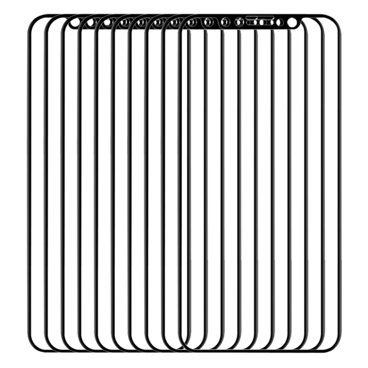 For iPhone 11 Pro Max / XS Max 50pcs 0.1mm 9H Full Screen Flexible Fiber Tempered Glass Film