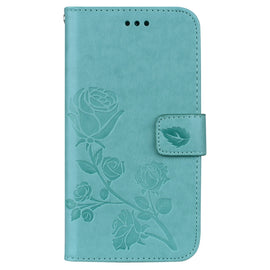 For iPhone XS Max Rose Embossed Horizontal Flip PU Leather Case with Holder & Card Slots & Wallet, For XS Max