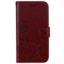 Load image into Gallery viewer, For iPhone XS Max Rose Embossed Horizontal Flip PU Leather Case with Holder &amp; Card Slots &amp; Wallet, For XS Max