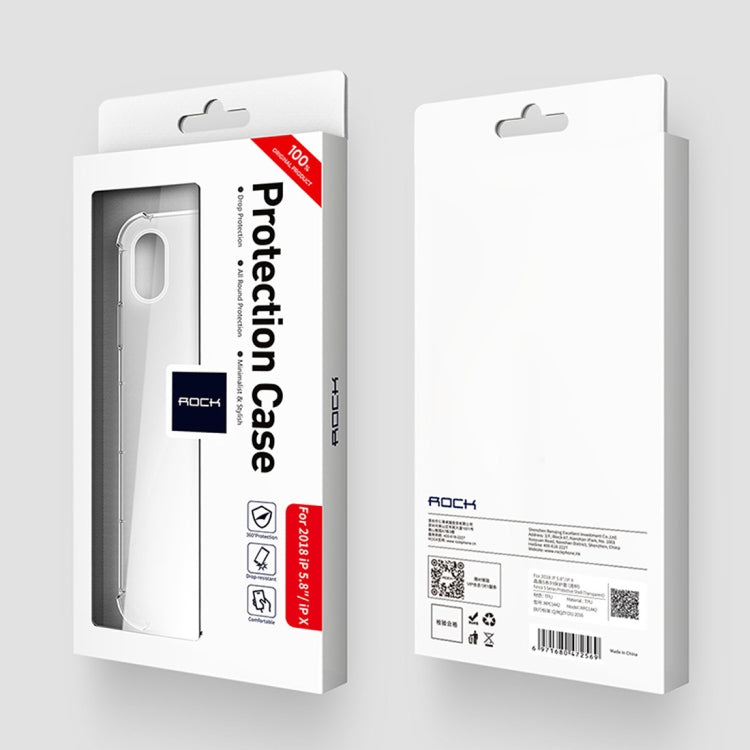 For iPhone XS Max ROCK Fence S Series Slim TPU Protective Case