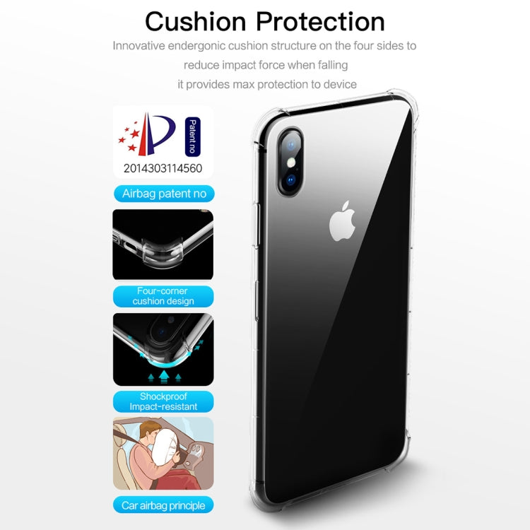 For iPhone XS Max ROCK Fence S Series Slim TPU Protective Case
