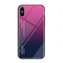 Load image into Gallery viewer, For iPhone XS Max Gradient Color Glass Case, iPhone XS Max