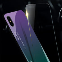 Load image into Gallery viewer, For iPhone XS Max Gradient Color Glass Case, iPhone XS Max