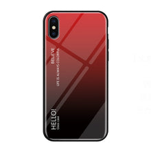 Load image into Gallery viewer, For iPhone XS Max Gradient Color Glass Case, iPhone XS Max