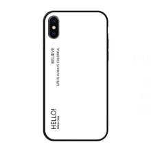 Load image into Gallery viewer, For iPhone XS Max Gradient Color Glass Case, iPhone XS Max