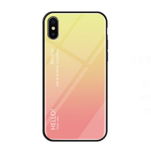 Load image into Gallery viewer, For iPhone XS Max Gradient Color Glass Case, iPhone XS Max