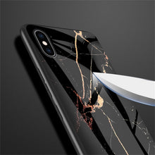 Load image into Gallery viewer, For iPhone XS Max Marble Glass Protective Case, For iPhone XS Max