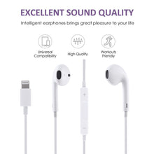 Load image into Gallery viewer, GL069 8 Pin Port Bluetooth Module Pop-up Window Wired Stereo Earphones with Mic