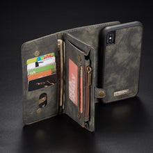 Load image into Gallery viewer, For iPhone XS Max CaseMe Detachable Multifunctional Horizontal Flip Leather Case with Card Slot &amp; Holder &amp; Zipper Wallet &amp; Photo Frame