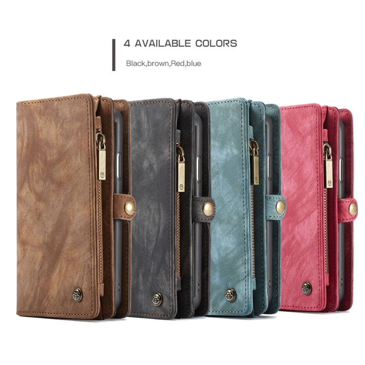 For iPhone XS Max CaseMe Detachable Multifunctional Horizontal Flip Leather Case with Card Slot & Holder & Zipper Wallet & Photo Frame