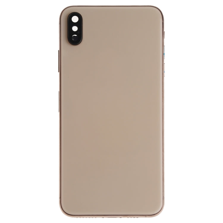 Battery Back Cover Assembly (with Side Keys & Speaker Ringer Buzzer & Motor & Camera Lens & Card Tray & Power Button + Volume Button + Charging Port + Signal Flex Cable & Wireless Charging Module) for iPhone XS Max