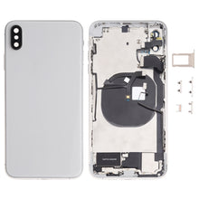 Load image into Gallery viewer, Battery Back Cover Assembly (with Side Keys &amp; Speaker Ringer Buzzer &amp; Motor &amp; Camera Lens &amp; Card Tray &amp; Power Button + Volume Button + Charging Port + Signal Flex Cable &amp; Wireless Charging Module) for iPhone XS Max