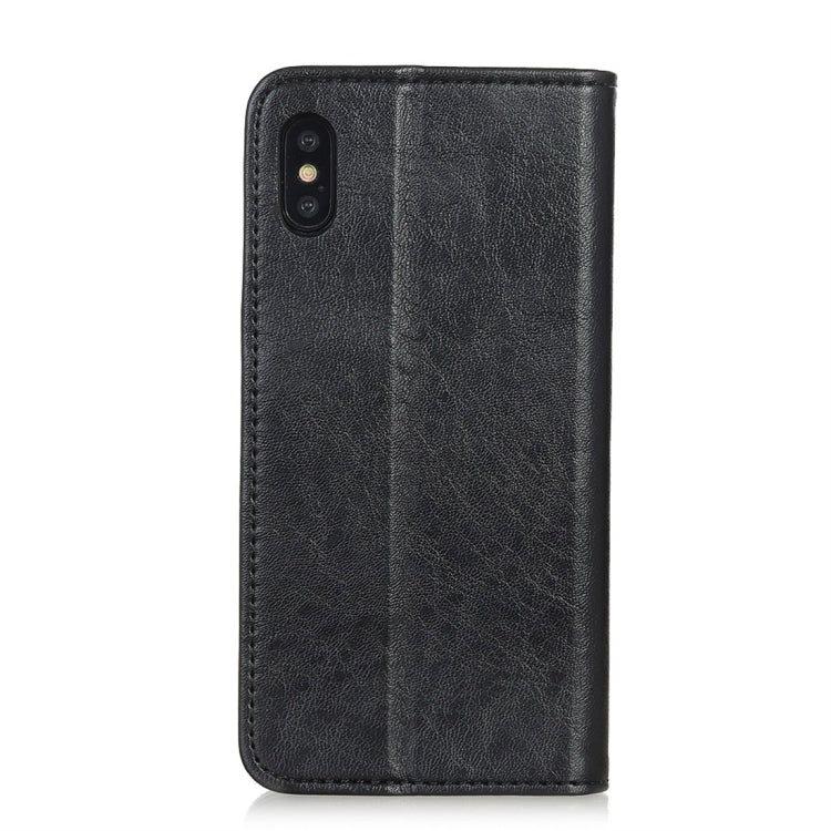 For iPhone XS Max Magnetic Retro Crazy Horse Texture Horizontal Flip Leather Case with Holder & Card Slots & Wallet