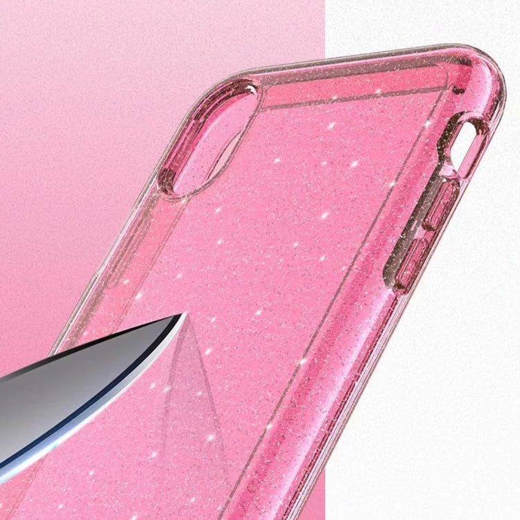 For iPhone XS Max Shockproof Terminator Style Glitter Powder Protector Case, iPhone XS Max (White), iPhone XS Max (Pink), iPhone XS Max (Grey)