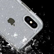 Load image into Gallery viewer, For iPhone XS Max Shockproof Terminator Style Glitter Powder Protector Case, iPhone XS Max (White), iPhone XS Max (Pink), iPhone XS Max (Grey)