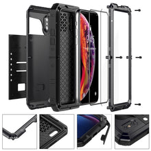 Load image into Gallery viewer, For iPhone XS Max Waterproof Dustproof Shockproof Zinc Alloy + Silicone Case, iPhone XS Max