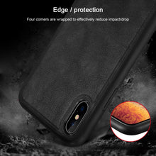 Load image into Gallery viewer, For iPhone XS Max SULADA Shockproof TPU + Handmade Leather Case