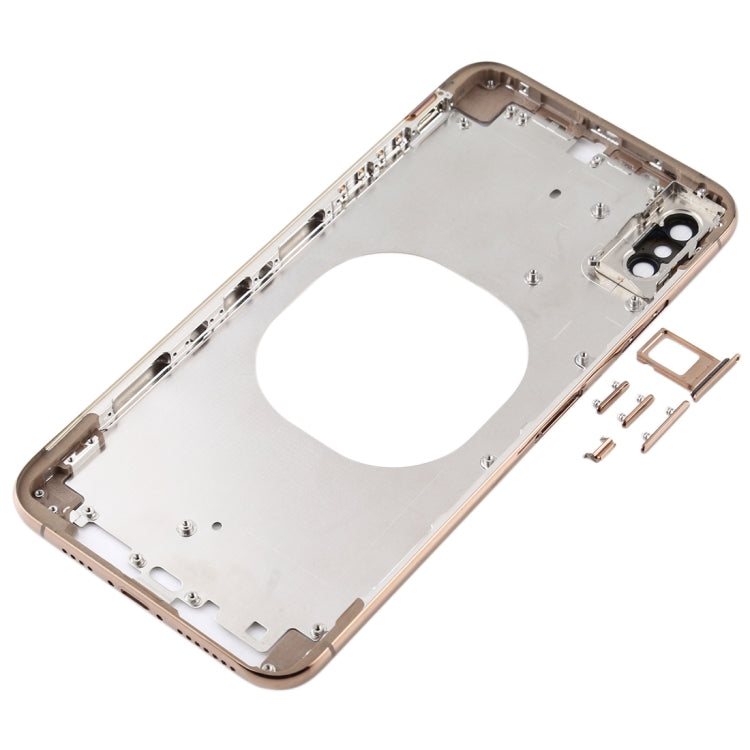 Transparent Back Cover with Camera Lens & SIM Card Tray & Side Keys for iPhone XS Max