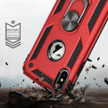 Load image into Gallery viewer, For iPhone XS Max Armor Shockproof TPU + PC Protective Case with 360 Degree Rotation Holder, For iPhone XS Max