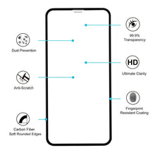 Load image into Gallery viewer, 50 PCS Full Screen Carbon Fiber Soft Edges Tempered Glass Film for iPhone 11 Pro Max / XS Max
