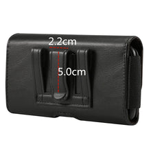 Load image into Gallery viewer, Lambskin Elastic Band Men 5.7-6.0 Inch Mobile Phone Universal Hanging Waist Leather Case with Card Slot, For iPhone XS Max / 8 Plus / 7 Plus / Honor 8X  and Other 5.7-6.0 Inch Mobile Phones