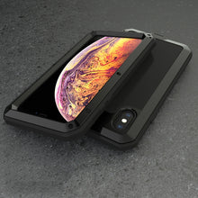 Load image into Gallery viewer, For iPhone XS Max Waterproof Dustproof Shockproof Aluminum Alloy + Tempered Glass + Silicone Case