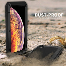 Load image into Gallery viewer, For iPhone XS Max Waterproof Dustproof Shockproof Aluminum Alloy + Tempered Glass + Silicone Case