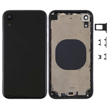 Load image into Gallery viewer, Back Housing Cover with Camera Lens &amp; SIM Card Tray &amp; Side Keys for iPhone XR, For iPhone XR (with Side Keys)