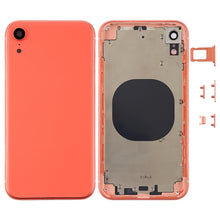 Load image into Gallery viewer, Back Housing Cover with Camera Lens &amp; SIM Card Tray &amp; Side Keys for iPhone XR, For iPhone XR (with Side Keys)