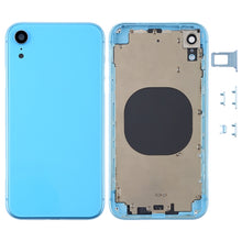 Load image into Gallery viewer, Back Housing Cover with Camera Lens &amp; SIM Card Tray &amp; Side Keys for iPhone XR, For iPhone XR (with Side Keys)