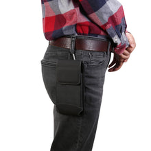 Load image into Gallery viewer, 5. 5 inch Phones Universal Hanging Waist Oxford Cloth Case Bag with Carabiner