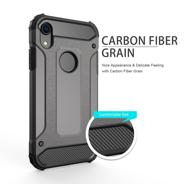 For iPhone XR TPU + PC Armor Combination Back Cover Case