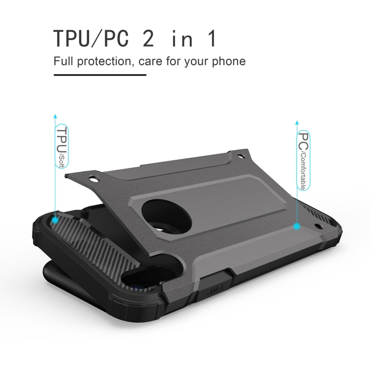 For iPhone XR TPU + PC Armor Combination Back Cover Case