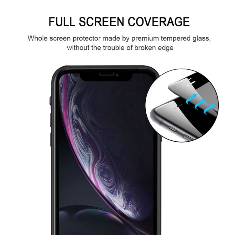 For iPhone 11 / XR Full Glue Silk Print Full Screen Tempered Glass Film