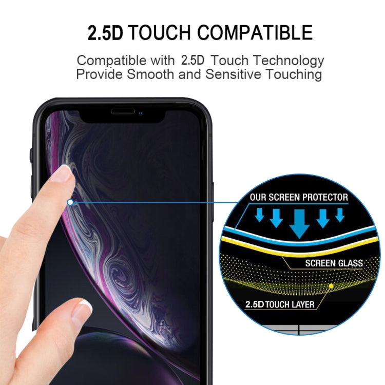 For iPhone 11 / XR Full Glue Silk Print Full Screen Tempered Glass Film